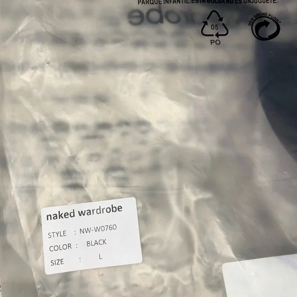 🆕 2/$75 NWT Naked Wardrobe | 2 Piece Underwire Halter Bikini | Black | Large - Picture 6 of 10